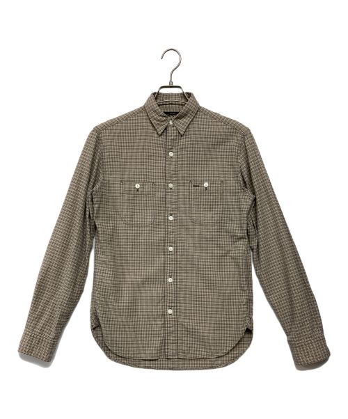 RRL（ダブルアールエル）RRL (ダブルアールエル) チェックシャツ ベージュ サイズ:SIZE XSの古着・服飾アイテム