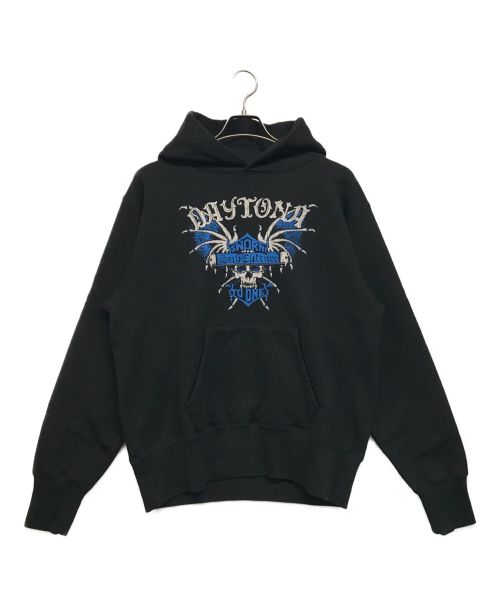 Subculture（サブカルチャー）Subculture (サブカルチャー) DAYTONA SKULL HOODIE ブラック サイズ:SIZE 2 未使用品の古着・服飾アイテム