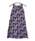 sara mallika (サラマリカ) Cotton Linen Flower Print Dress ブルー×ベージュ サイズ:SIZE S：14000円