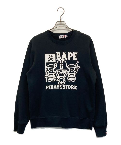 A BATHING APE（アベイシングエイプ）A BATHING APE (アベイシングエイプ) スウェット ブラック サイズ:XLの古着・服飾アイテム