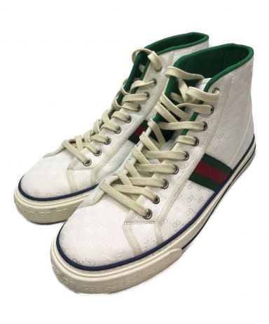 【中古・古着通販】GUCCI (グッチ) ハイカットスニーカー ホワイト