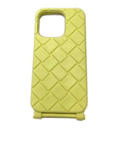 BOTTEGA VENETA（ボッテガベネタ）BOTTEGA VENETA (ボッテガベネタ) ストラップ iPhone 14 Pro ケース イエローの古着・服飾アイテム