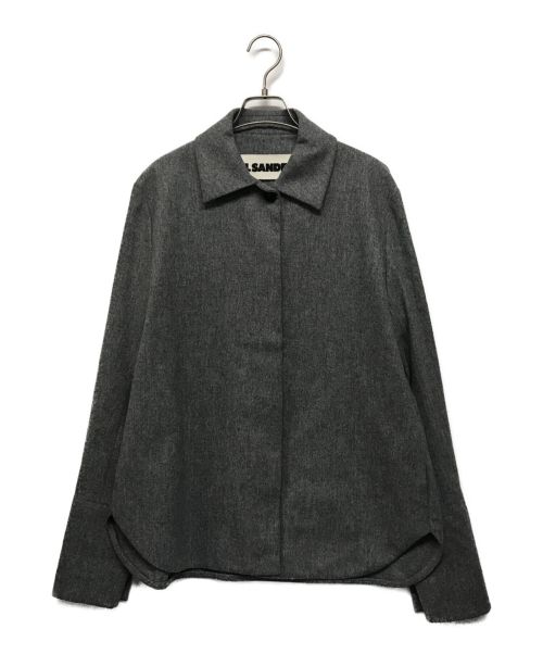 JIL SANDER+（ジルサンダープラス）JIL SANDER+ (ジルサンダー) ウールジャケット グレー サイズ:SIZE 38の古着・服飾アイテム