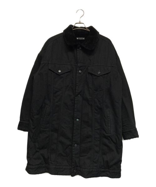 MINEDENIM（マインデニム）MINEDENIM (マインデニム) boa lining long trucker ct ブラック サイズ:SIZE 2の古着・服飾アイテム