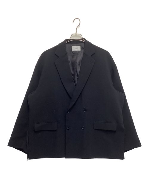 soerte（ソエルテ）soerte (ソエルテ) Oversized double-breasted jacket/オーバーサイズダブルブレストジャケット ブラック サイズ:SIZE 3の古着・服飾アイテム