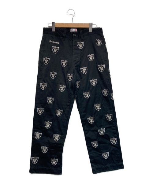 SUPREME（シュプリーム）SUPREME (シュプリーム) RAIDERS NFL Pant ブラック サイズ:SIZE 76cm (W30)の古着・服飾アイテム