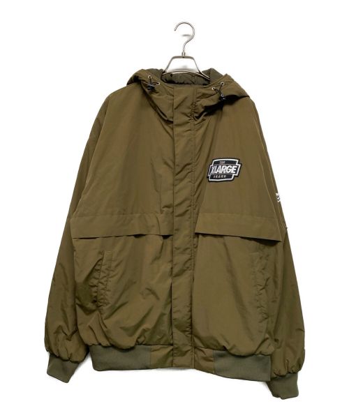 X-LARGE（エクストララージ）X-LARGE (エクストララージ) NYLON PUFFER JACKET XLARGE カーキ サイズ:SIZE XLの古着・服飾アイテム