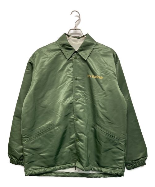 Subculture（サブカルチャー）Subculture (サブカルチャー) K's surf ride DAMA SURFBOARDS COACHES JACKET オリーブ サイズ:2の古着・服飾アイテム