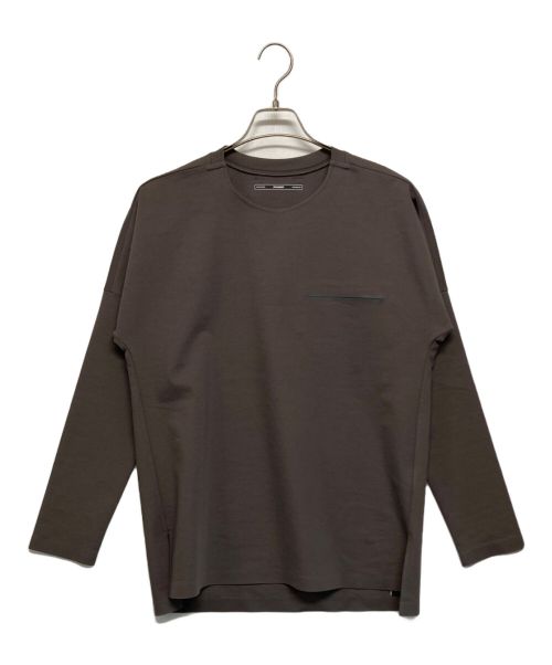 ATTACHMENT（アタッチメント）ATTACHMENT (アタッチメント) PONTE JERSEY TECHNICAL LOOSE-FIT T-SHIRT L/S グレー サイズ:SIZE 1の古着・服飾アイテム