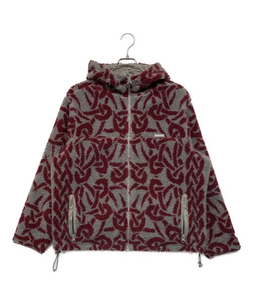 SUPREME（シュプリーム）SUPREME (シュプリーム) Celtic Knot Reversible WINDSTOPPER Fleece Hooded Jacket グレー×レッド サイズ:SIZE Mの古着・服飾アイテム