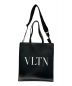 中古・古着 VALENTINO (ヴァレンティノ) VLTN レザー トート ブラック：49800円