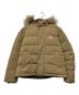 DANTON（ダントン）の古着「FUR HOODED DOWN JACKET」｜ベージュ