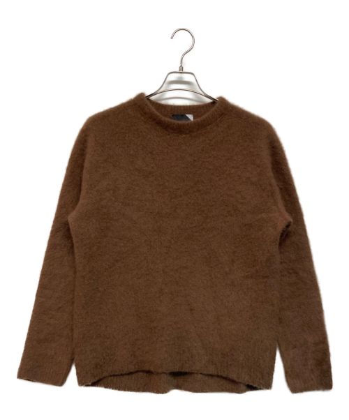 ATON（エイトン）ATON (エイトン) FUR CASHMERE CREWNECK PULLOVER ブラウン サイズ:SIZE 4の古着・服飾アイテム