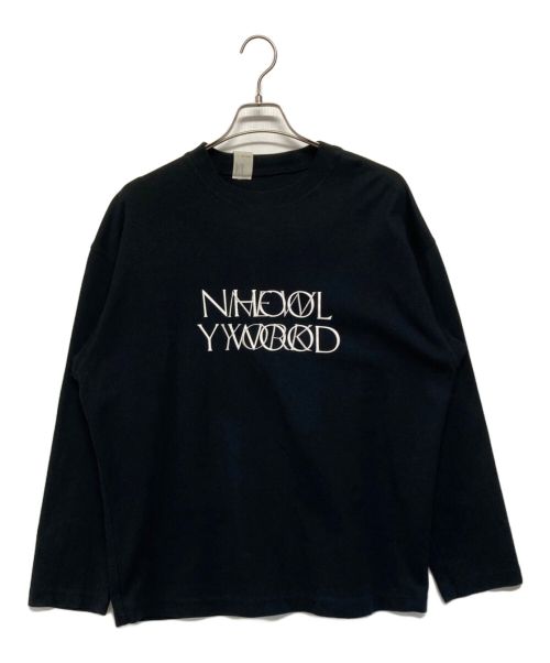 N.HOOLYWOOD（エヌ ハリウッド）N.HOOLYWOOD (エヌ ハリウッド) ロゴカットソー ブラック サイズ:SIZE 40の古着・服飾アイテム