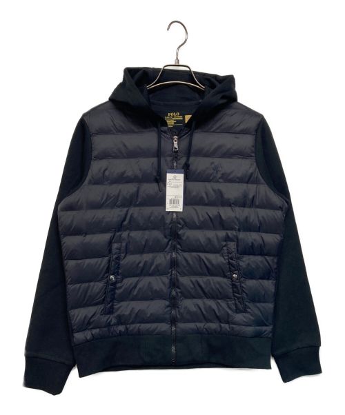 POLO RALPH LAUREN（ポロ・ラルフローレン）POLO RALPH LAUREN (ポロ・ラルフローレン) 中綿切替パーカー ブラック サイズ:SIZE M 未使用品の古着・服飾アイテム