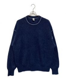 MEIAS（メイアス）の古着「SUPER KID MOHAIR PULL OVER」｜ネイビー