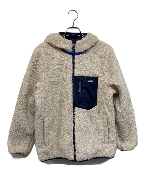 Patagonia（パタゴニア）Patagonia (パタゴニア) kids Reversible Ready Freddy Hoody ホワイト サイズ:キッズサイズの古着・服飾アイテム