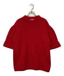 CLANE（クラネ）の古着「OVER HALF SLEEVE KNIT TOPS」｜レッド