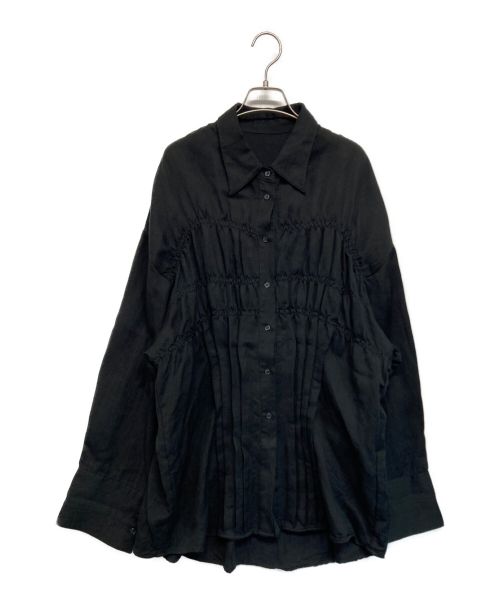 Knuth Marf（クヌースマーフ）Knuth Marf (クヌースマーフ) shirring shir ブラック サイズ:SIZE Freeの古着・服飾アイテム