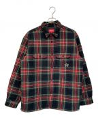 SUPREMEシュプリーム）の古着「Quilted Plaid Flannel Shirt」｜レッド