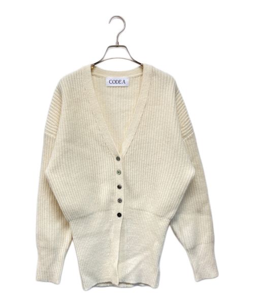 CODE A（コードエー）CODE A (コードエー) design volume cardigan ホワイト サイズ:SIZE Freeの古着・服飾アイテム