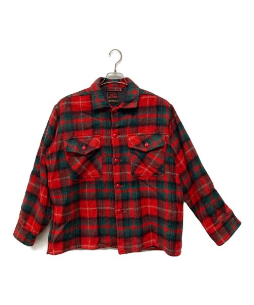 CARSS MACKINAW（カーズマッキーノ）CARSS MACKINAW (カーズマッキーノ) ウールチェックシャツ レッド サイズ:-の古着・服飾アイテム