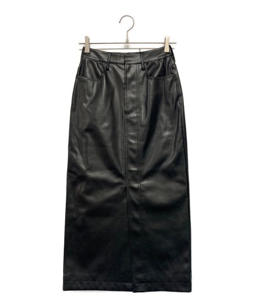 THE SHINZONE（ザ シンゾーン）THE SHINZONE (ザ シンゾーン) SYNTHETIC LEATHER SKIRT ブラック サイズ:SIZE 34の古着・服飾アイテム