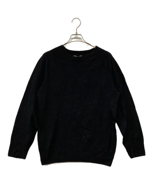 MARGARET HOWELL（マーガレットハウエル）MARGARET HOWELL (マーガレットハウエル) MERINO CASHMERE TWIST SADDLE CREW ブラック サイズ:SIZE Mの古着・服飾アイテム