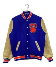 MITCHELL & NESS (ミッチェルアンドネス) HARDWOOD CLASSIS スタジャン ブルー サイズ:SIZE S