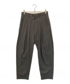 URUウル）の古着「INVERTED PLEATS PANTS」｜グレー