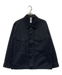 MHL（エムエイチエル）の古着「UPCYCLING COTTON TWILL ジャケット」｜ネイビー