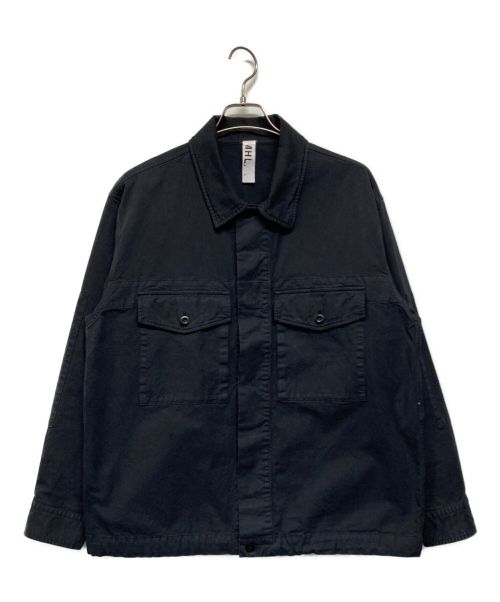 MHL（エムエイチエル）MHL (エムエイチエル) UPCYCLING COTTON TWILL ジャケット ネイビー サイズ:SIZE Lの古着・服飾アイテム