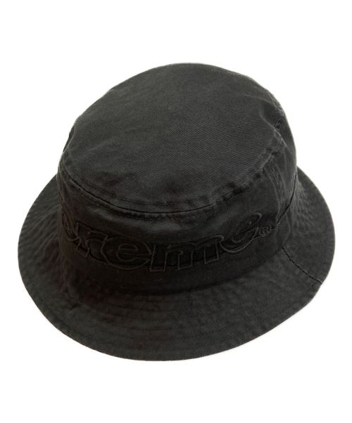 SUPREME（シュプリーム）SUPREME (シュプリーム) Outline Crusher Hat ブラックの古着・服飾アイテム