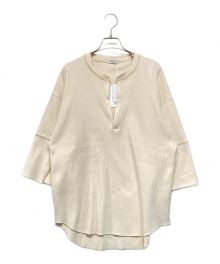 CLANE（クラネ）の古着「COLOR STITCH HEAVY RIB TOPS」｜アイボリー