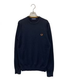 FRED PERRY（フレッドペリー）の古着「Classic Crew Neck Jumper」｜ネイビー