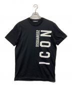 DSQUARED2ディースクエアード）の古着「ICONプリントTシャツ」｜ブラック