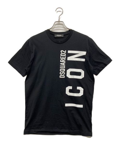 DSQUARED2（ディースクエアード）DSQUARED2 (ディースクエアード) ICONプリントTシャツ ブラック サイズ:SIZE Lの古着・服飾アイテム