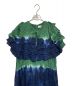 中古・古着 TOGA ARCHIVES (トーガアーカイブス) Inner tie dye dress グリーン×ネイビー サイズ:SIZE S/36 未使用品：20000円