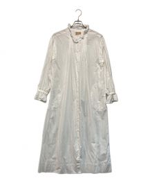 NIGEL CABOURN（ナイジェルケーボン）の古着「RUFFLE DRESS」｜ホワイト