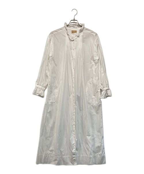 NIGEL CABOURN（ナイジェルケーボン）NIGEL CABOURN (ナイジェルケーボン) RUFFLE DRESS ホワイト サイズ:SIZE 8の古着・服飾アイテム