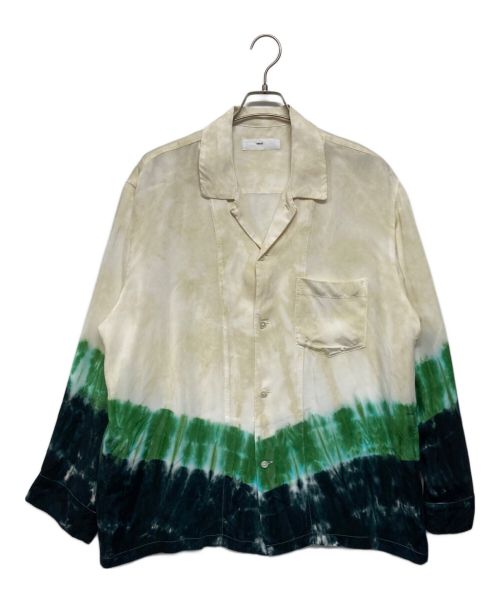 TOGA VIRILIS（トーガ ビリリース）TOGA VIRILIS (トーガ ビリリース) INNER TIE DYE PRINT SHIRT アイボリー×グリーン サイズ:SIZE 48の古着・服飾アイテム