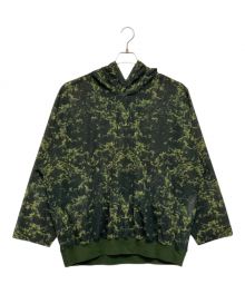 TOGA VIRILIS（トーガ ビリリース）の古着「Sheer jersey print hoodie」｜グリーン