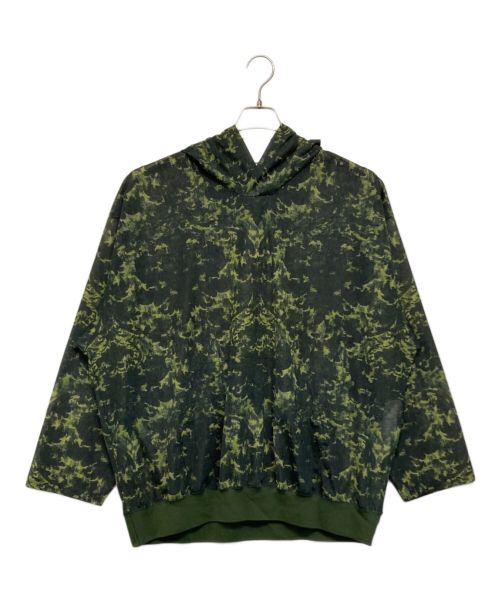 TOGA VIRILIS（トーガ ビリリース）TOGA VIRILIS (トーガ ビリリース) Sheer jersey print hoodie グリーン サイズ:SIZE 48の古着・服飾アイテム