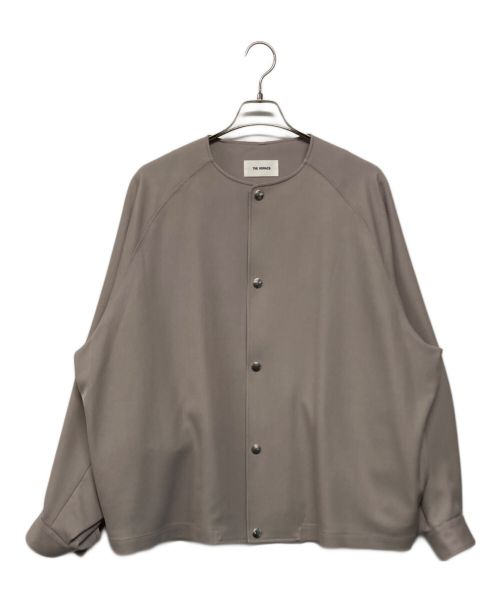 THE RERACS（ザ リラクス）THE RERACS (ザ リラクス) COLLARLESS JACKET ベージュ サイズ:SIZE 48の古着・服飾アイテム