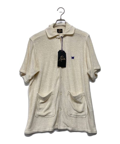 Needles（ニードルズ）Needles (ニードルズ) Italian Collar Shirt - LI/PE Pile Jersey ホワイト サイズ:SIZE Mの古着・服飾アイテム