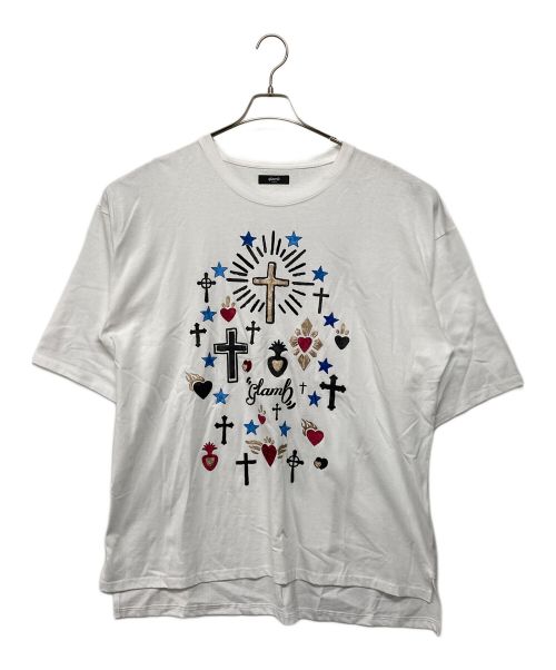 glamb（グラム）glamb (グラム) Crossing Heart T-shirts ホワイト サイズ:SIZE L 未使用品の古着・服飾アイテム