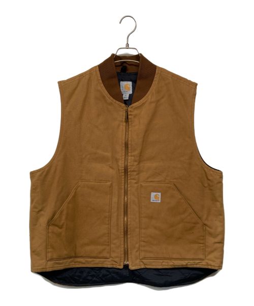 CarHartt（カーハート）CarHartt (カーハート) ダックベスト ブラウン サイズ:SIZE XLの古着・服飾アイテム