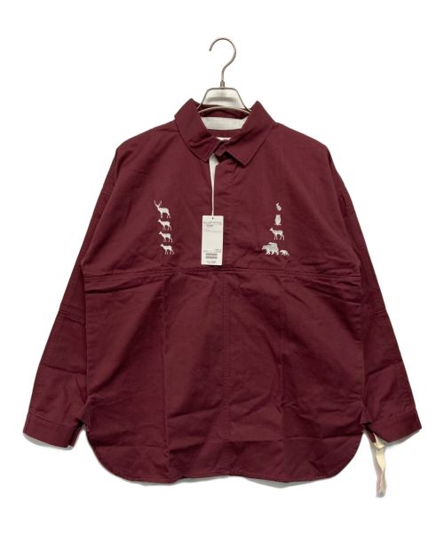 MOUNTAIN RESEARCH（マウンテンリサーチ）MOUNTAIN RESEARCH (マウンテンリサーチ) BEAMS PLUS (ビームスプラス) 別注スポーツシャツ レッド サイズ:SIZE L 未使用品の古着・服飾アイテム