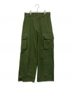 soerteソエルテ）の古着「Wide straight military pants」｜オリーブ