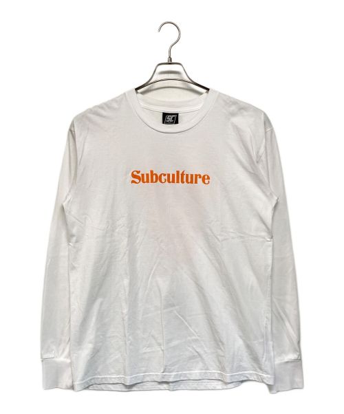 Subculture（サブカルチャー）Subculture (サブカルチャー) GENUINE LEATHER LONGSLEEVE T-SHIRT ホワイト サイズ:SIZE 2の古着・服飾アイテム